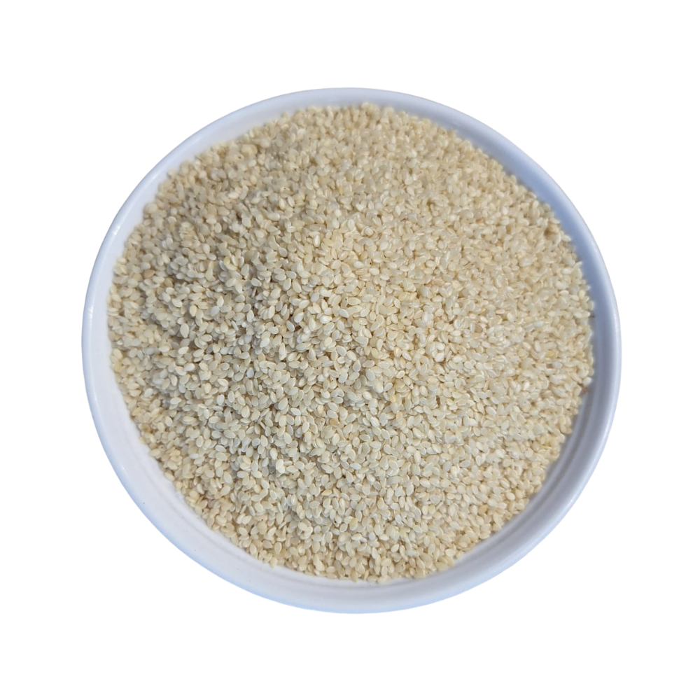 Gergelim Branco Despeliculado Nacional Premium 100g - Vital Essencial