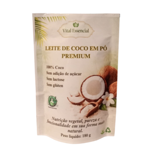 Leite de Coco em Pó Premium 180g - 100% Coco - Vital Essencial