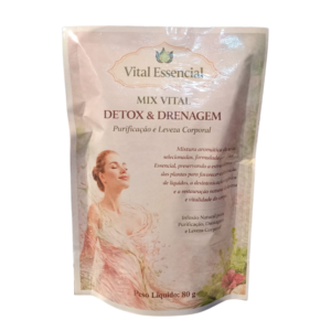 Mix Vital Detox & Drenagem Premium 80g - Chá Funcional - Vital Essencial