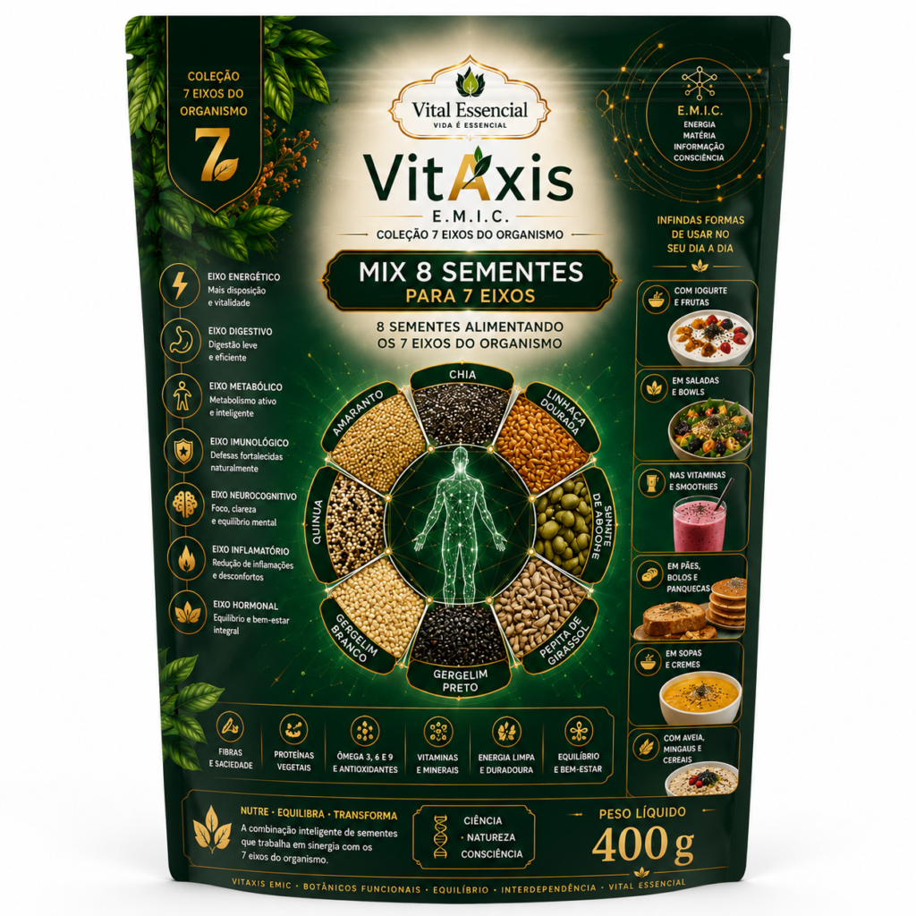 VitAxis E.M.I.C. — Mix 8 Sementes para 7 Eixos — 400 g