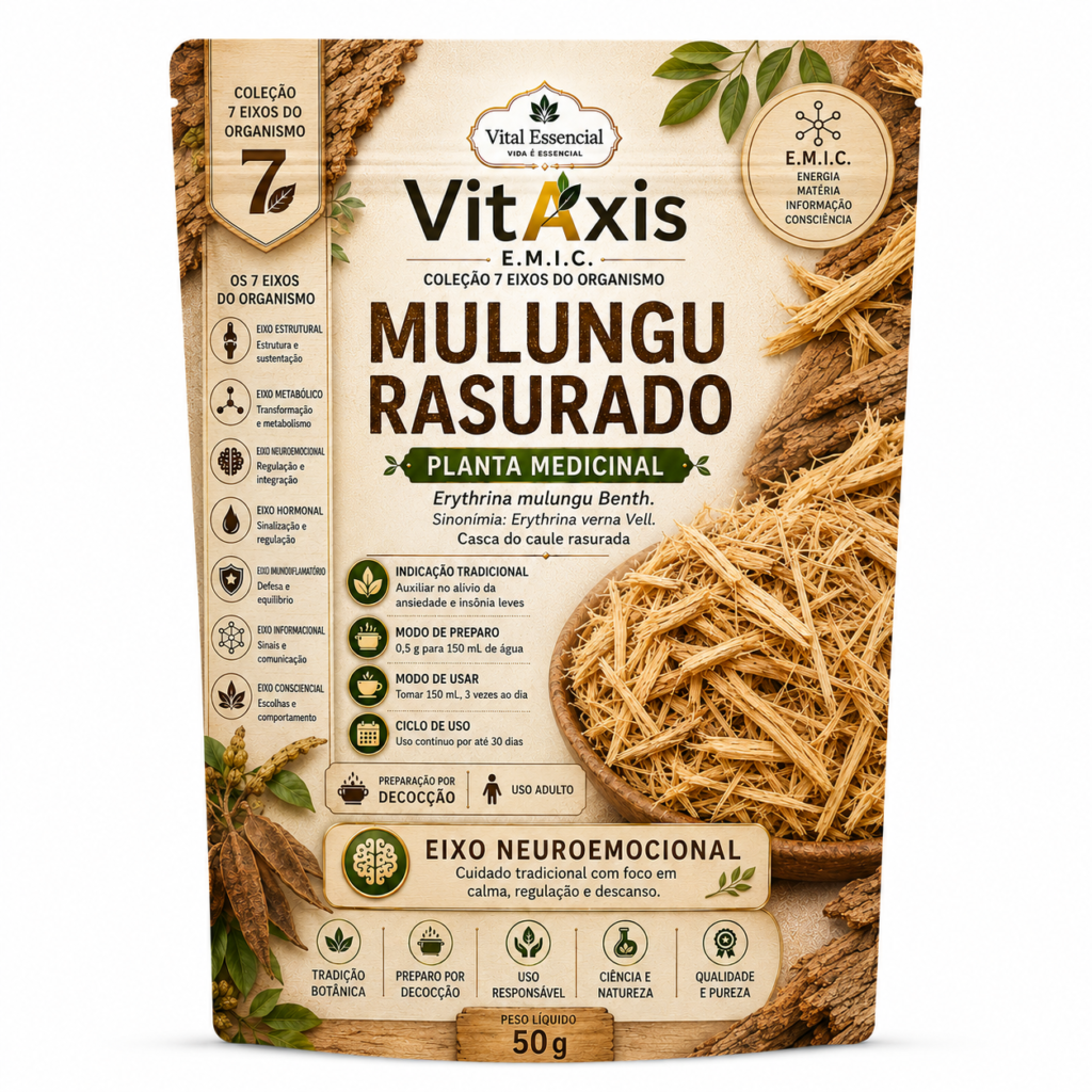 Mulungu Rasurado 50 g — Planta Medicinal | VitAxis E.M.I.C.