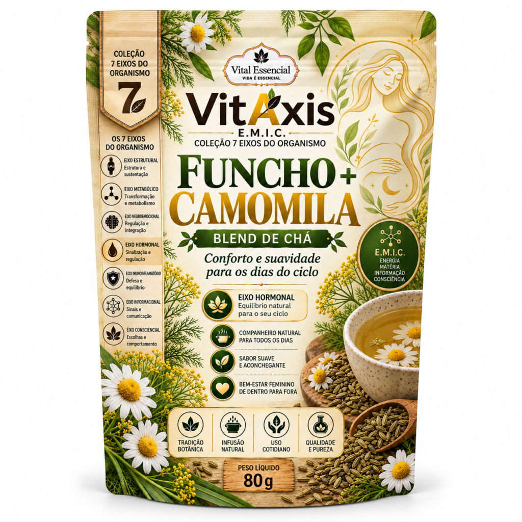 Funcho + Camomila 80 g | Blend de Chá VitAxis E.M.I.C.